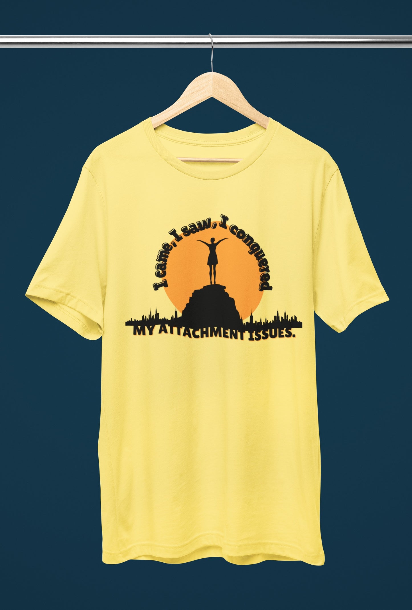 Attachment Mountain ⛰️ - Oversized Unisex Tee - Front - Flujo