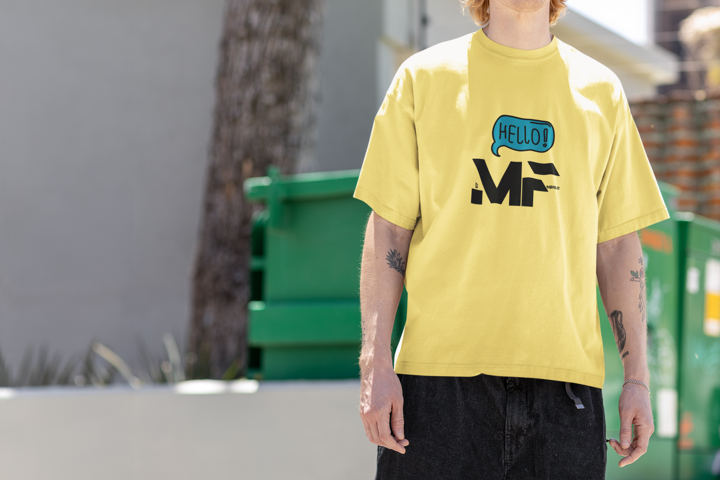 My Friend - Oversized Unisex Tee - Front/Back - Flujo