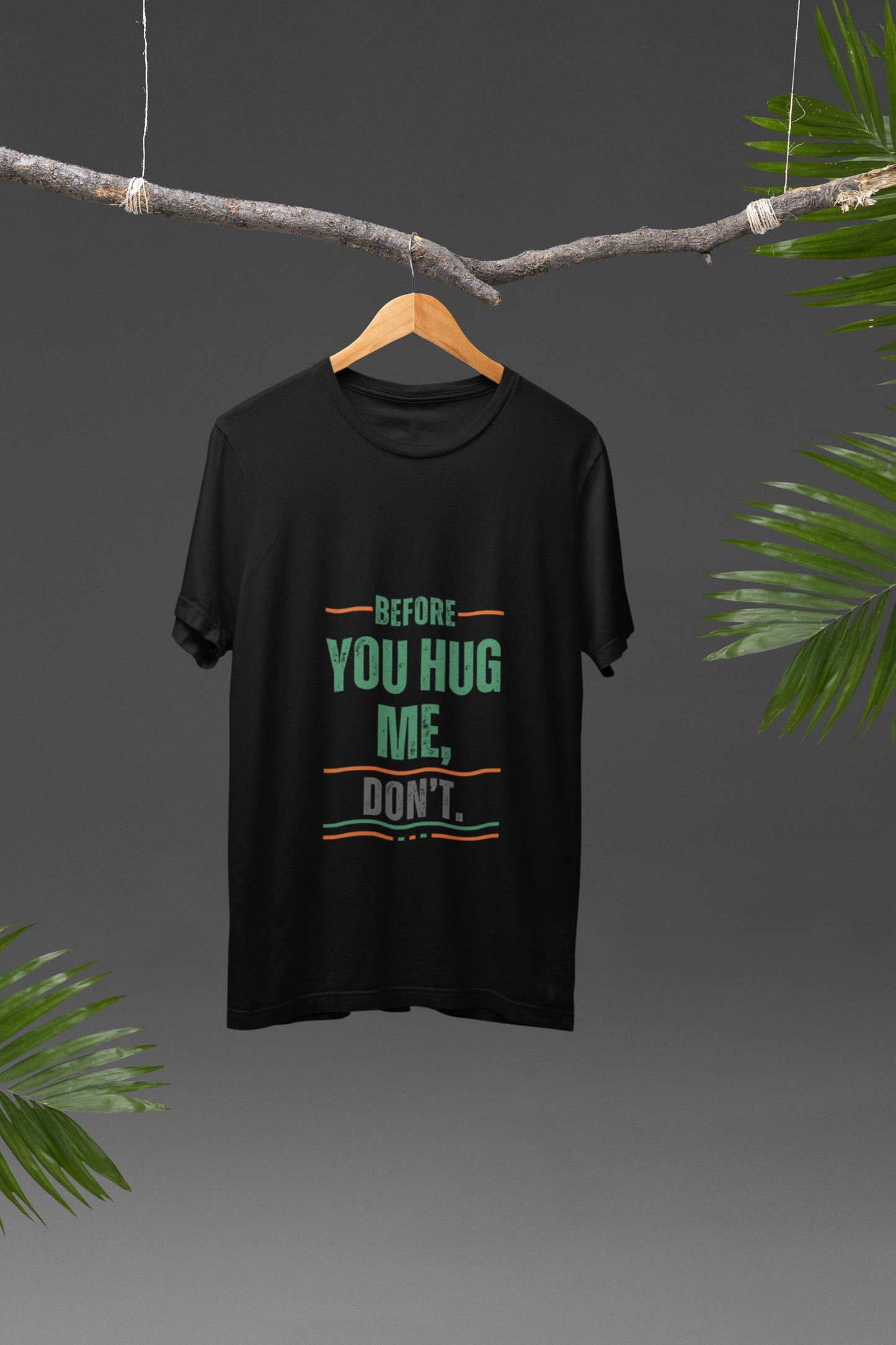 Don't Hug Me 🙅🏽♂️ - Oversized Unisex Tee - Front - Flujo