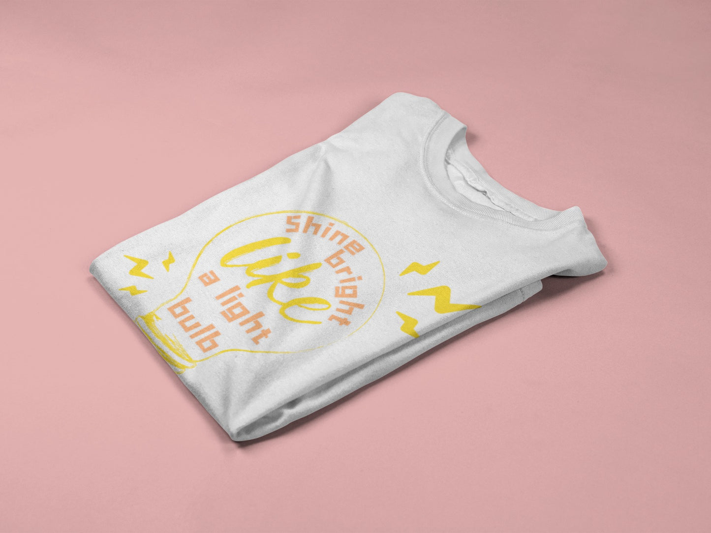 Shine Bright Like A Light Bulb💡- Oversized Unisex Tee - Front - Flujo