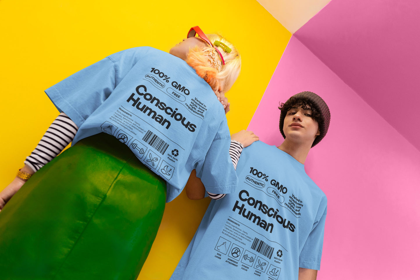 Dismissive Dog Lover 🐶 - Oversized Unisex Tee - Front/Back - Flujo