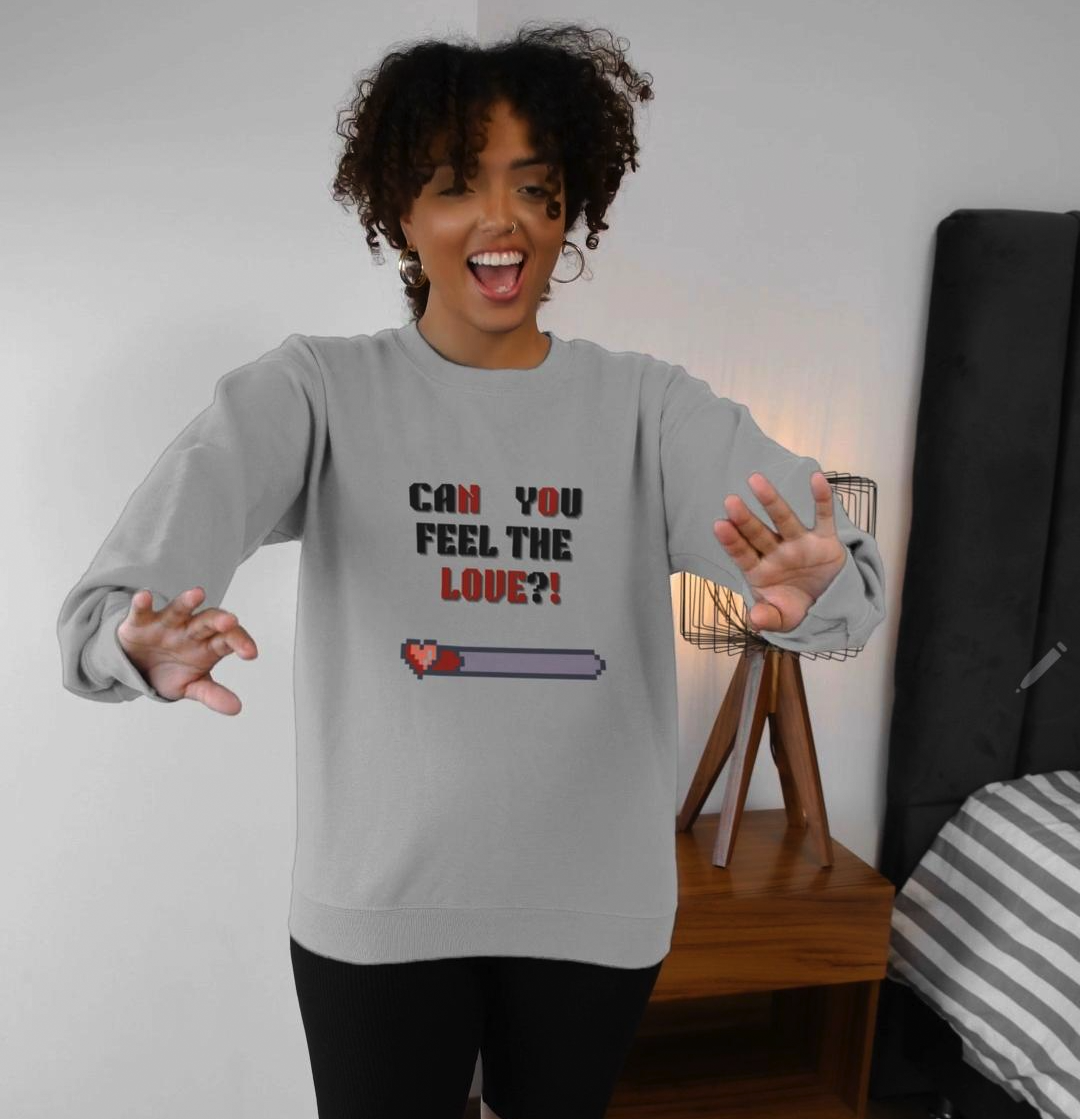 No Love - Crewneck oversize jumper - Front - Flujo