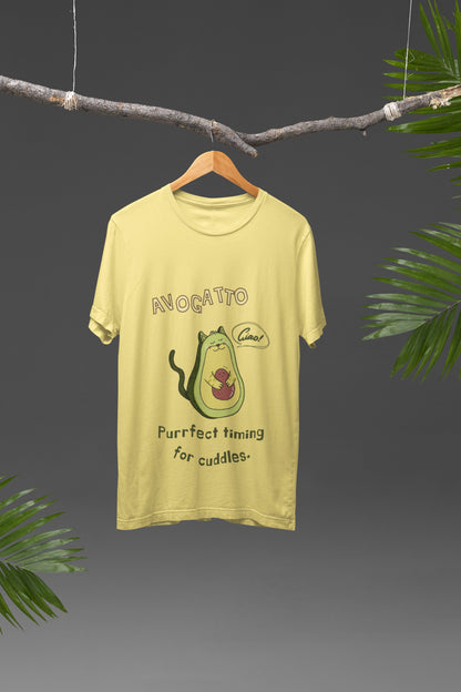 Avogatto 🥑 - Oversized Unisex Tee - Front