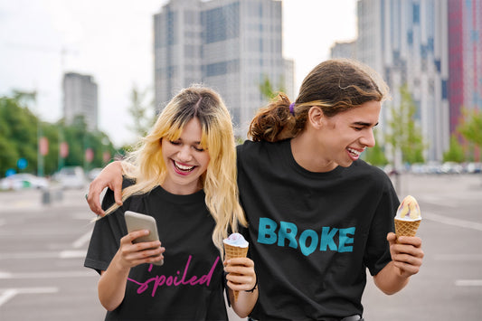 Spoiled & Broke - Oversized Unisex Tee - Front