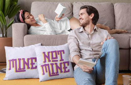 Mine, Not Mine! 🛋️ - Throw Cushions - Front