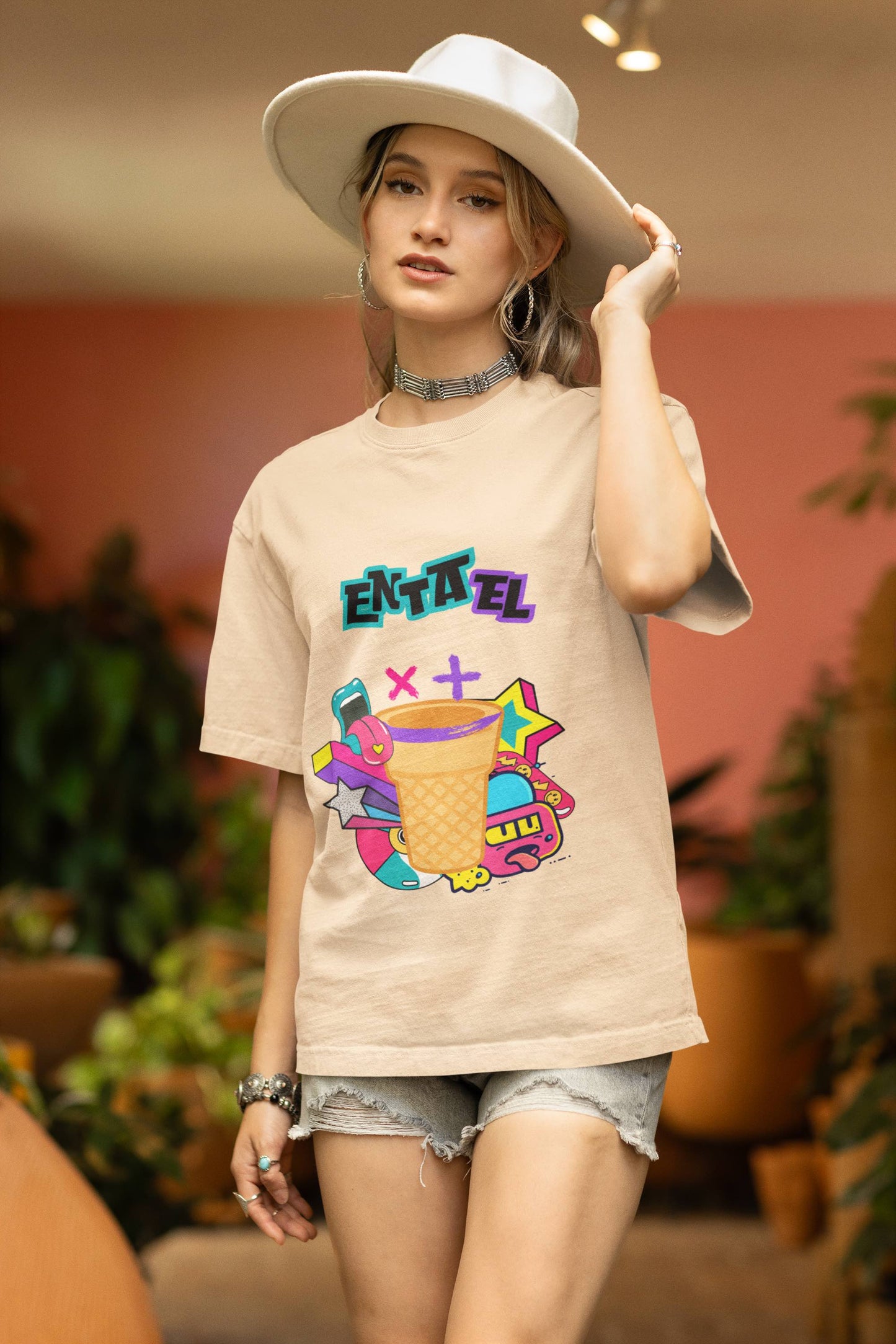 The Cone 🍦- Oversized Unisex Tee - Front