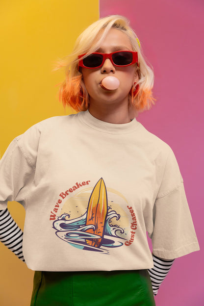 Gust Chaser 🏄‍♀️ - Oversized Unisex Tee - Front