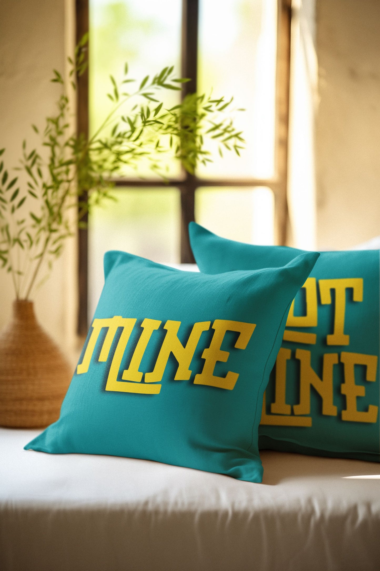 Mine, Not Mine! 🛋️ - Throw Cushions - Front