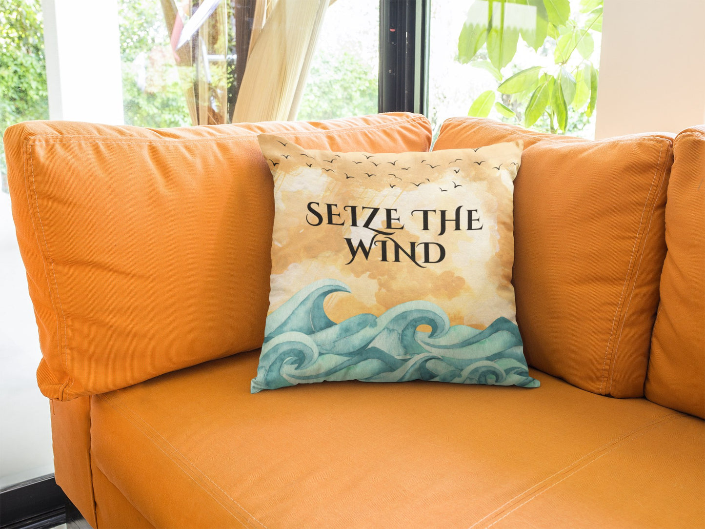 Seize The Wind 🌬️  - Throw Cushions - Front