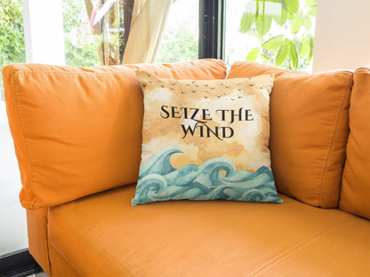 Seize The Wind 🌬️  - Throw Cushions - Front