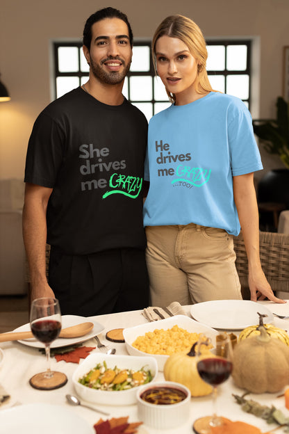 Crazy Couple 🤪 - Oversized Unisex Tee - Front